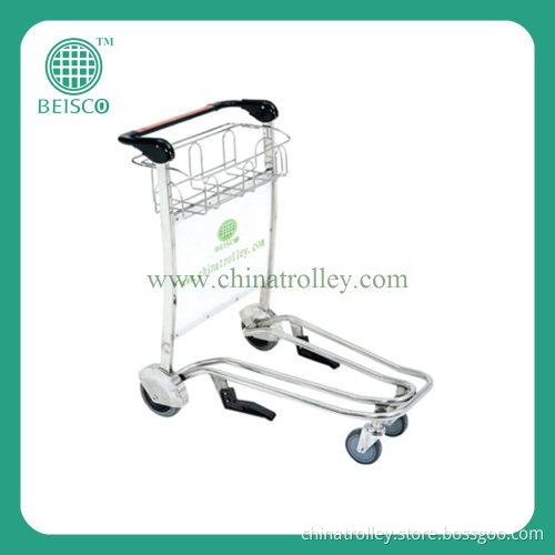 Stainless Airport Luggage Cart with Autobrake (JS-TAT05)